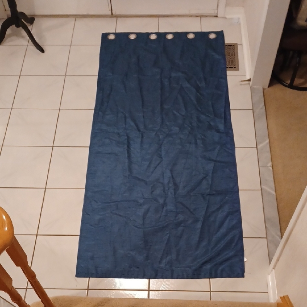 4/$60 Blue Black-Out Curtain with Grommets